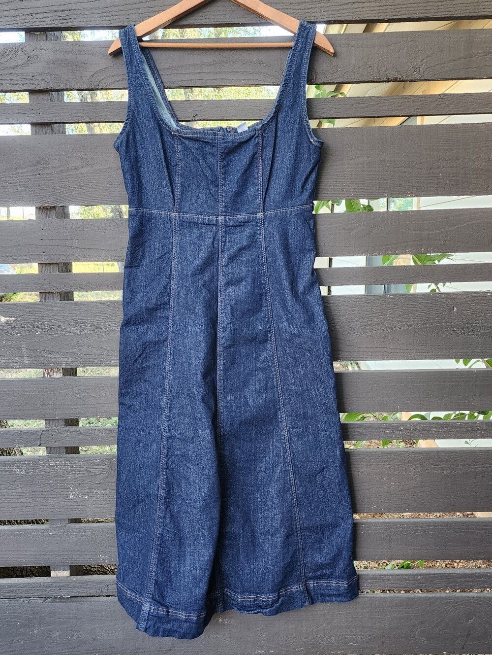Old Navy A Line Denim Midi Dress Size Small